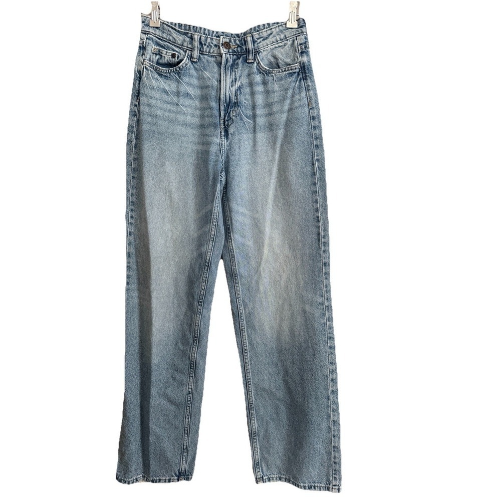 H&M‎ & Denim Jeans Wide Leg Ultra High Rise Womens Size 8 (0234)
